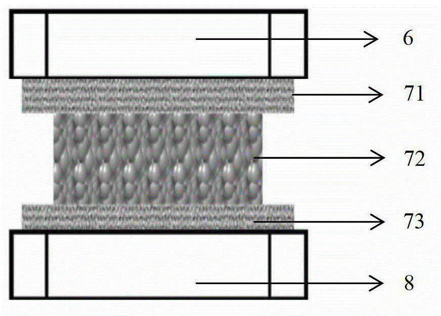 Device and method for testing electric conductivity of powder material and impedance of membrane electrode