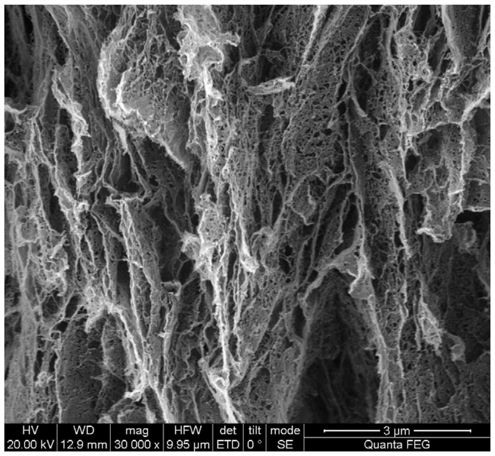 Graphene composite aerogel film with rivet structure as well as preparation method and application of graphene composite aerogel film