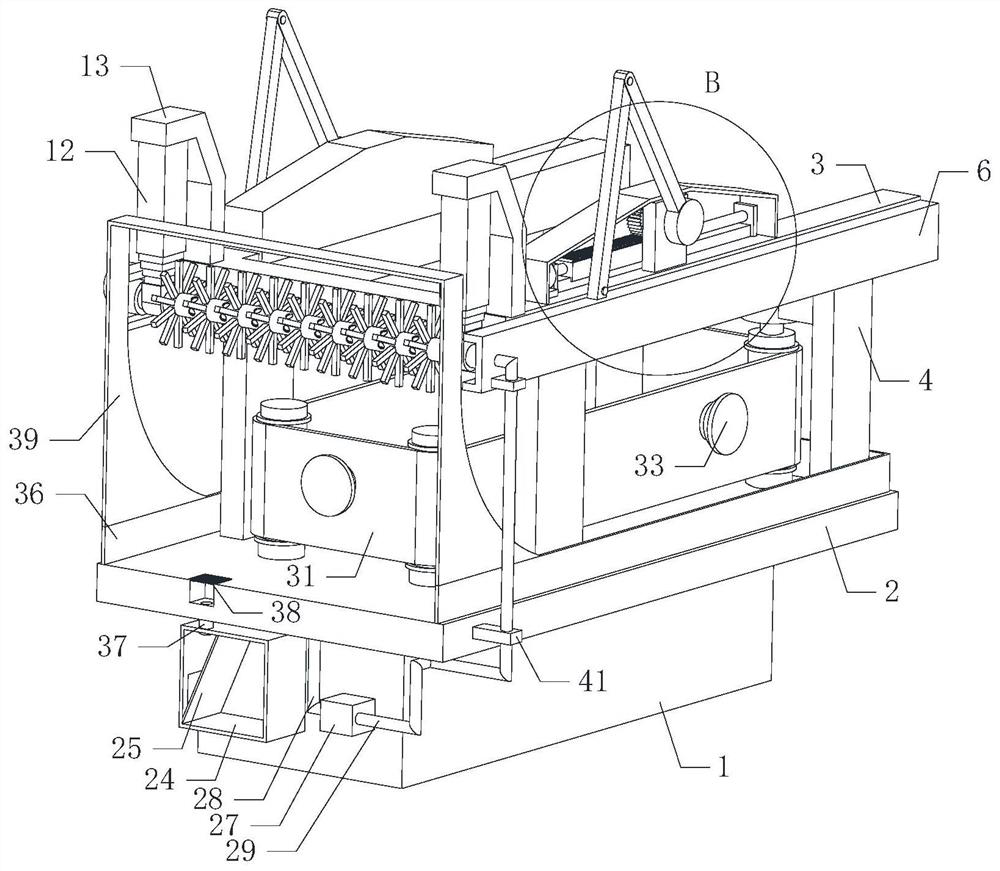 A semiconductor wafer surface cleaning device