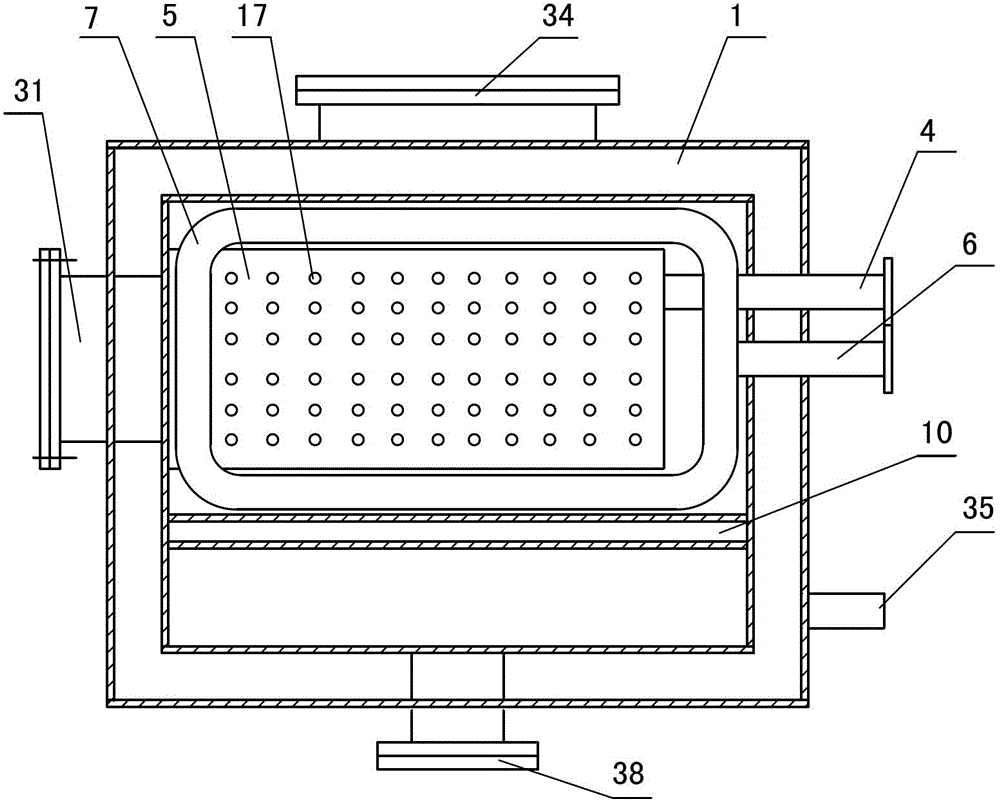 Small-sized biomass chopped-material direct-fired water boiler