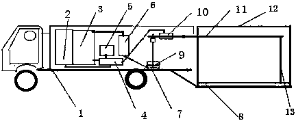 On-board mobile car washing device and method