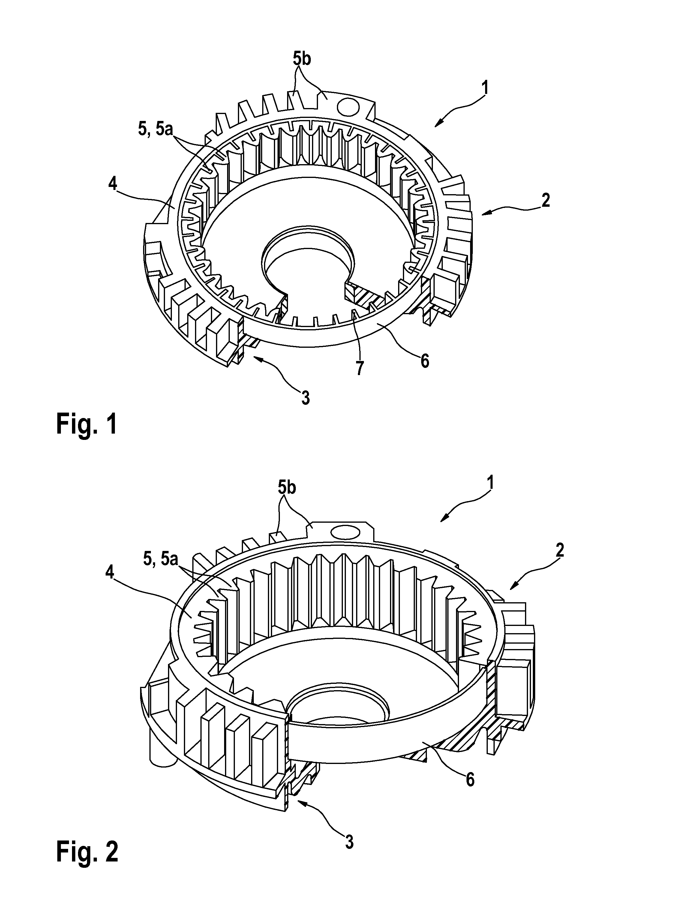 Intermediate bearing device with toothing reinforcement for starter