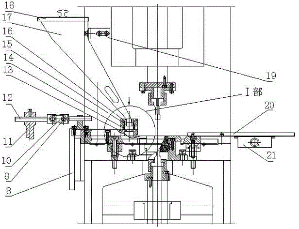 Special powder conveying device for powder forming machine and work process of special powder conveying device