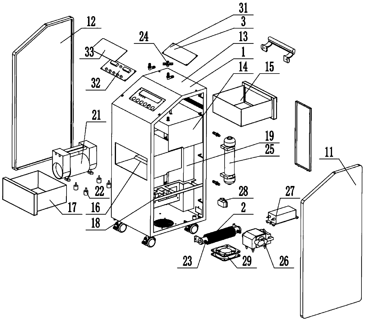 Bed unit disinfector