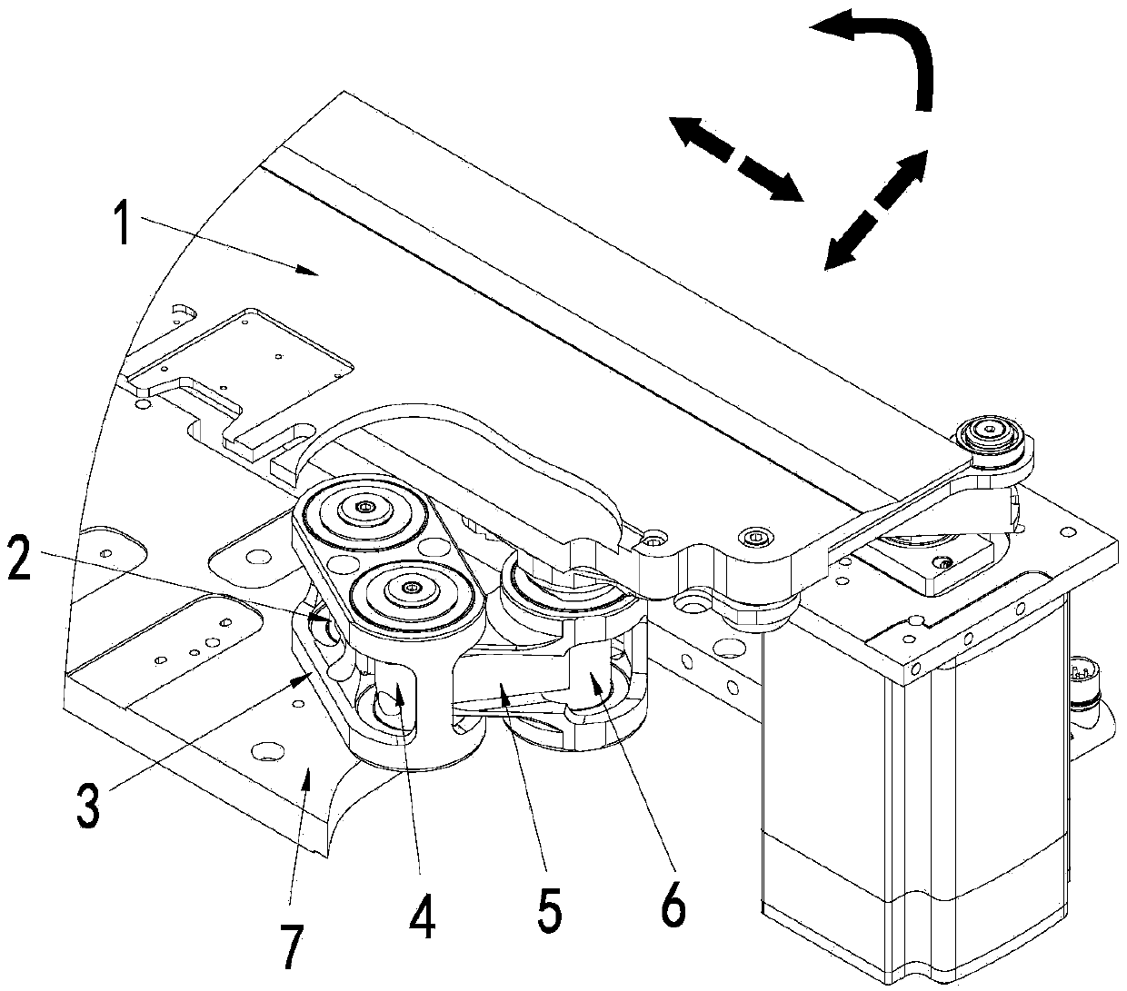 Paper transferring and suction air path structure and operating method thereof