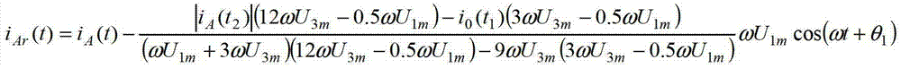 Measuring method of transient value of arrester resistive current and capacitive current