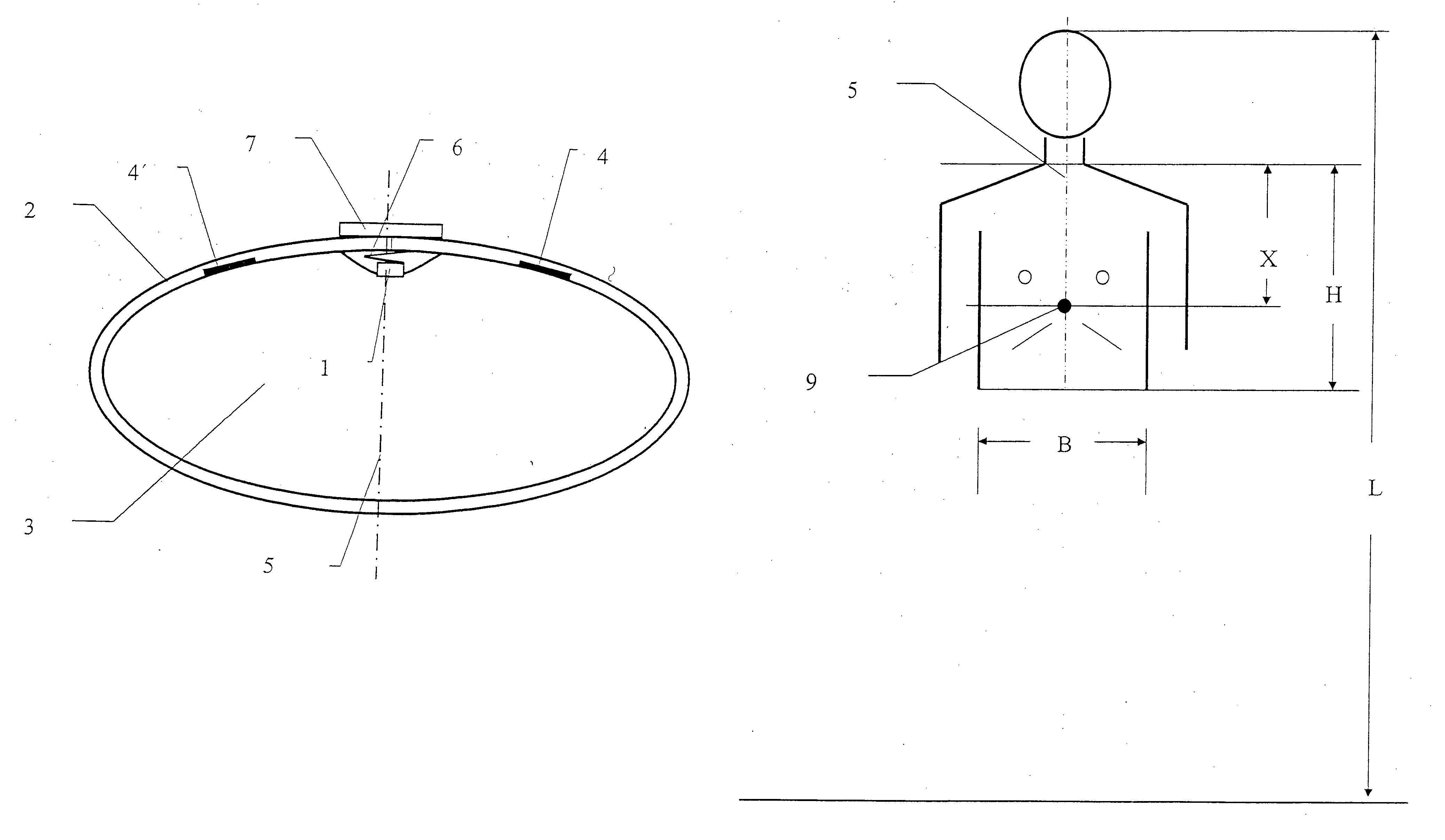 Device for measuring the body core temperature