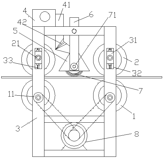 Aluminum sheet dedusting and conveying roller