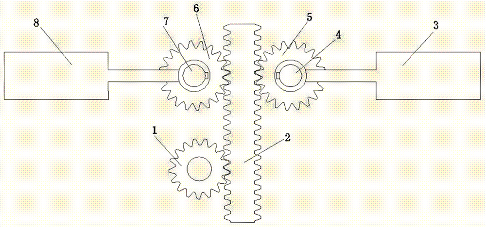 Active anti-galloping executing mechanism of overhead power transmission line