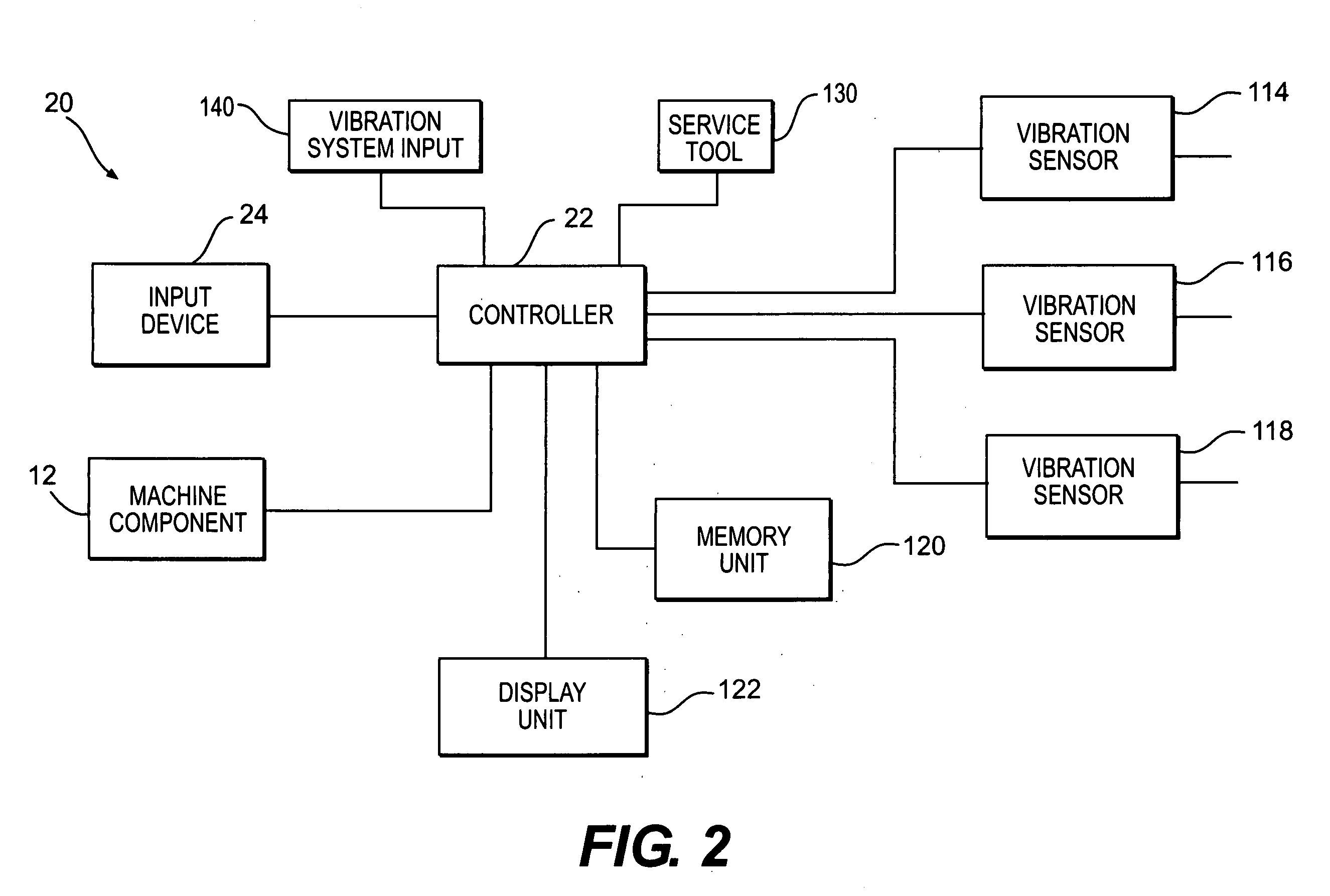 Adaptive vibration management system for a work machine