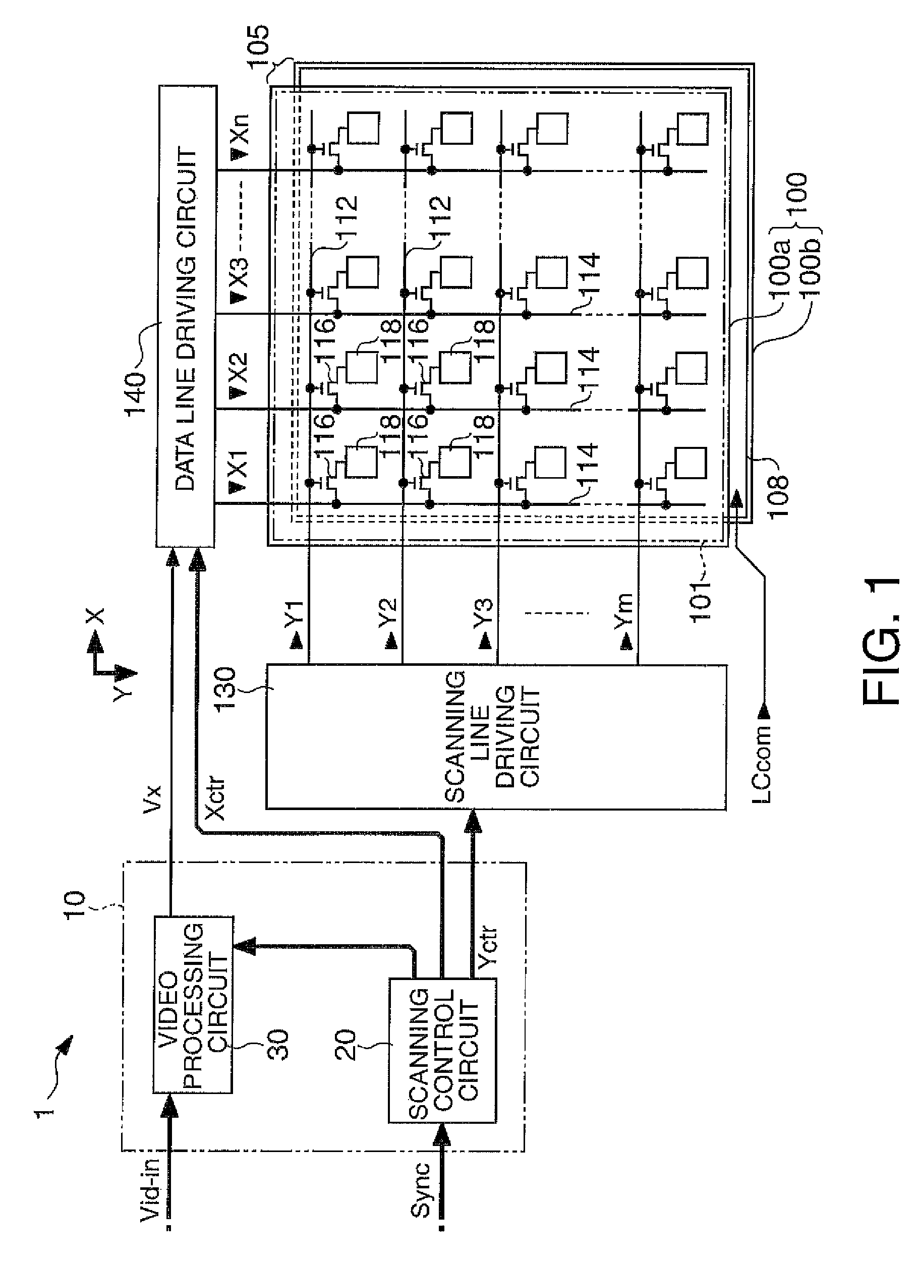 Liquid crystal pixel correction using pixel boundary detection