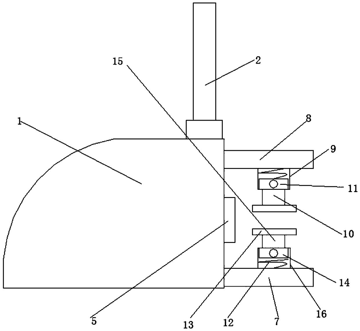 A network cable clamping device for router