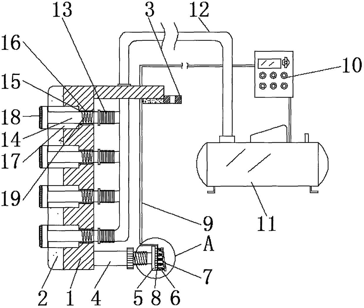 Adjustable anti-collision device for ship