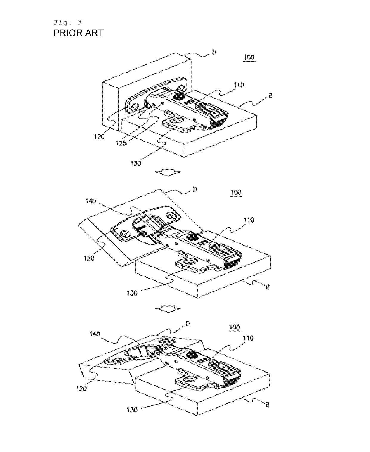 Furniture hinge for increasing jumping length of furniture door