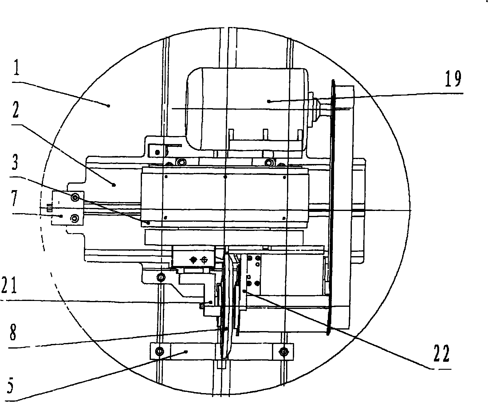 Grinding head dedicated to planar double-enveloping worm