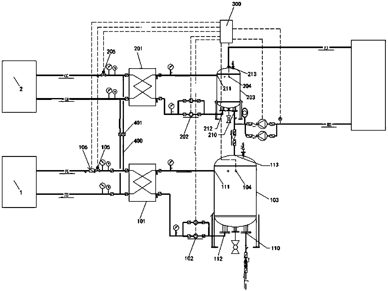 Closed Heat Exchange Hot Water System Utilizing Intermittent Supply of Waste Heat