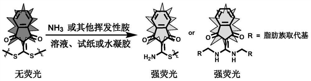 Application of small molecule probe with fluorescence response in preparation of fluorescence sensor and fluorescence sensor based on small molecule probe