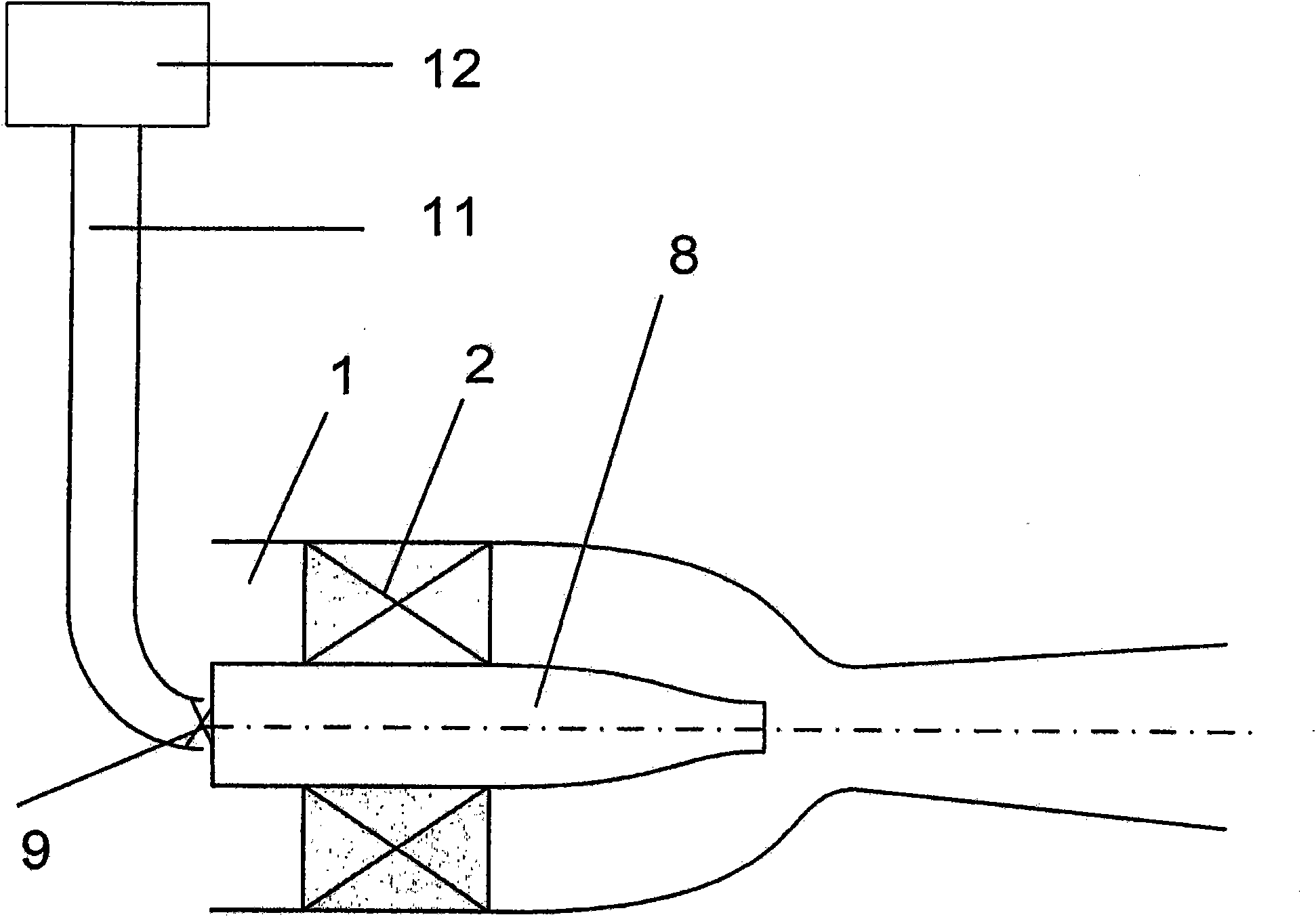 Gas liquefaction and separation device