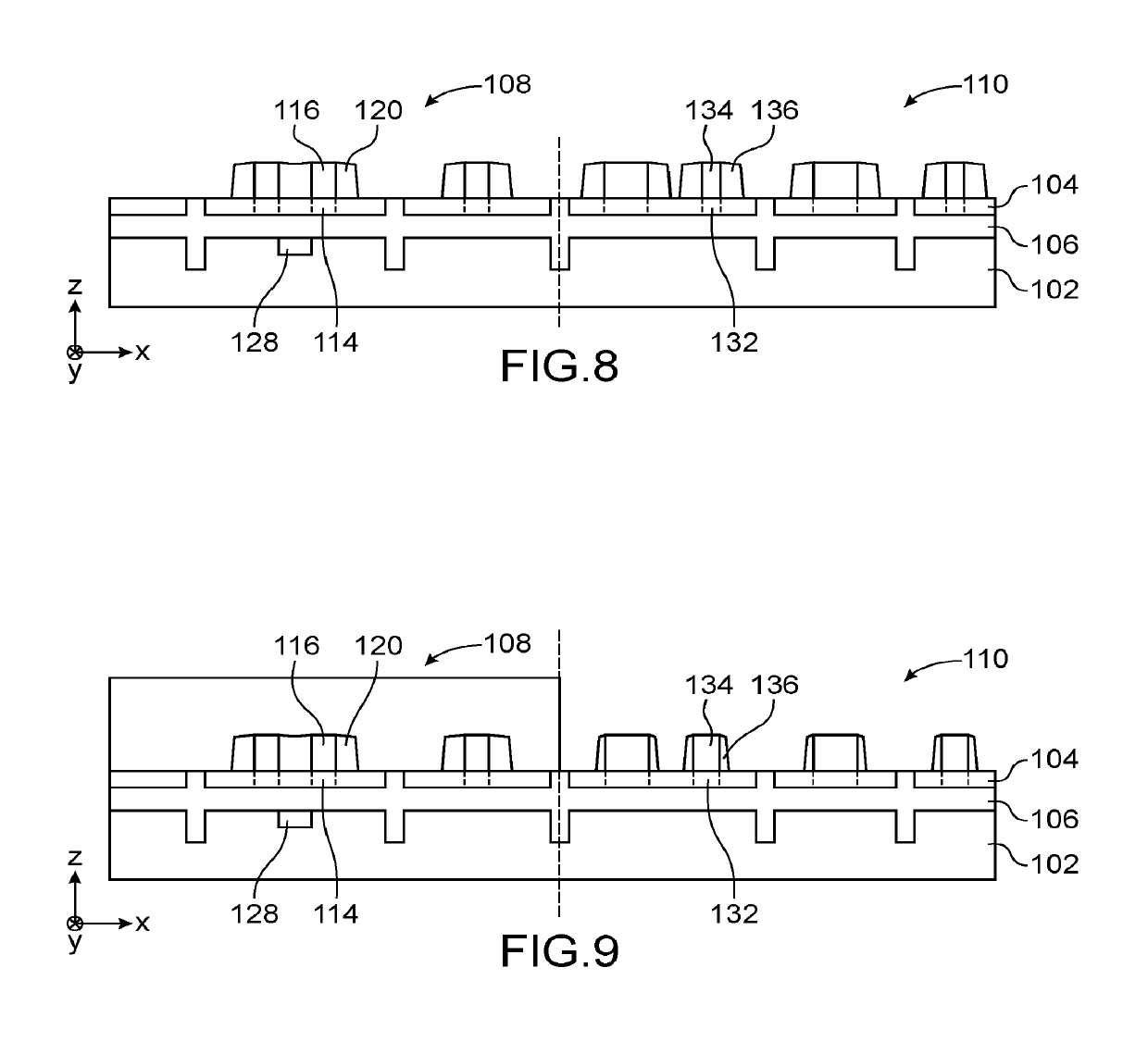 Quantum device comprising fet transistors and qubits co-integrated on the same substrate