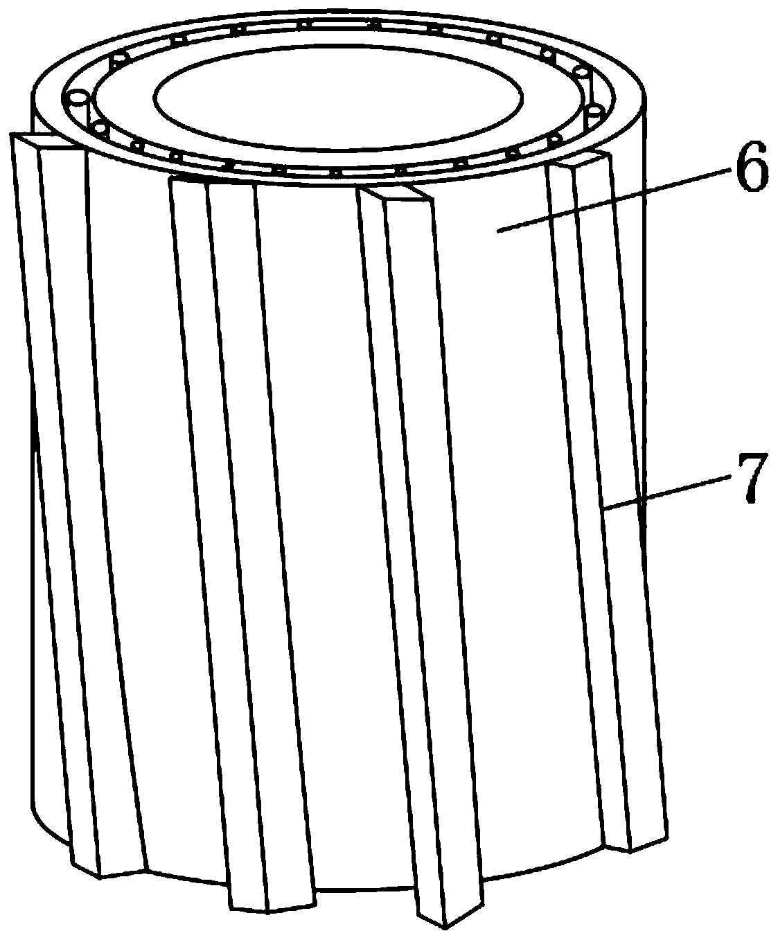 Floating bed biofilter with backwashing function