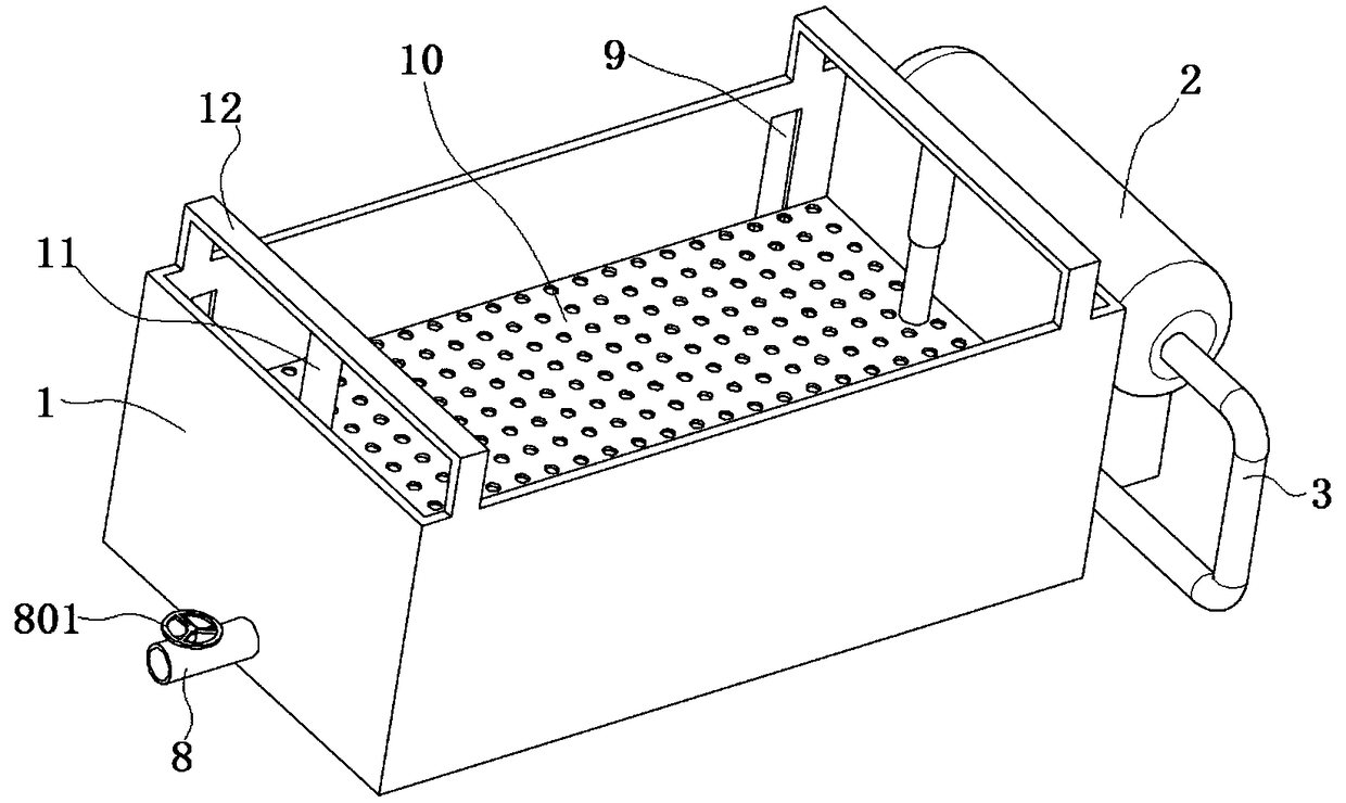 Extended aeration device for treating wastewater