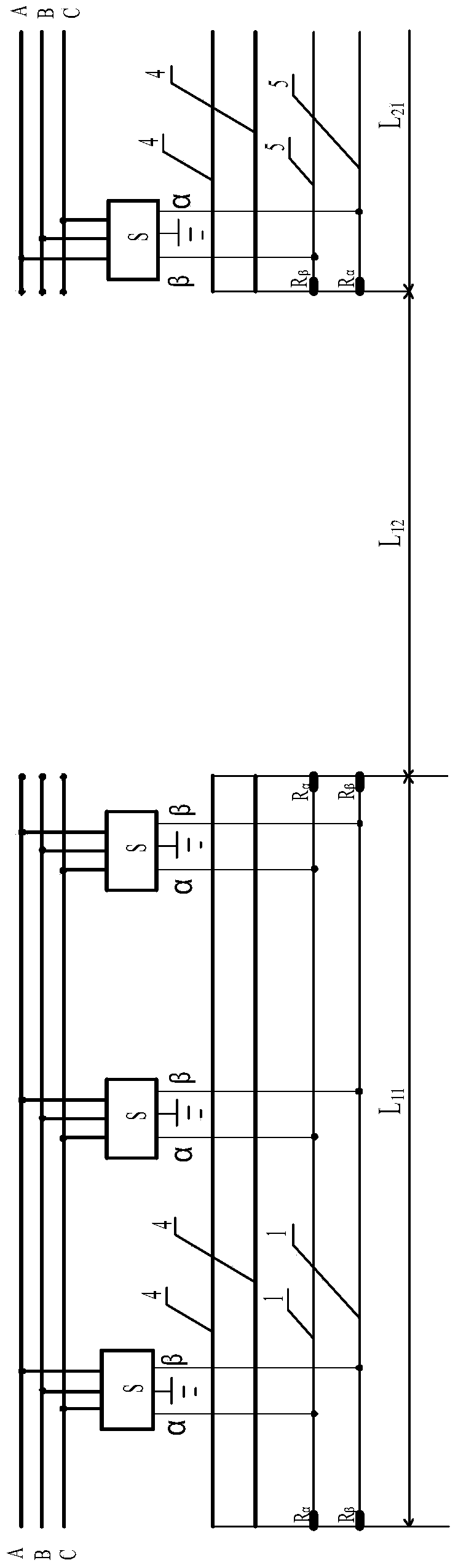 Electrified railway power grid system without negative sequence or spaced power supply networks in whole process