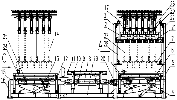 Anode loading and unloading station