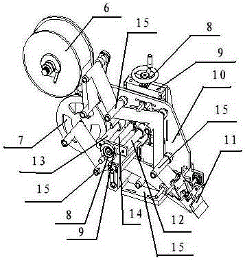 Chain transmission type automatic film sticking machine and film sticking process thereof