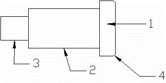 Processing technology of hanging shaft of can presser