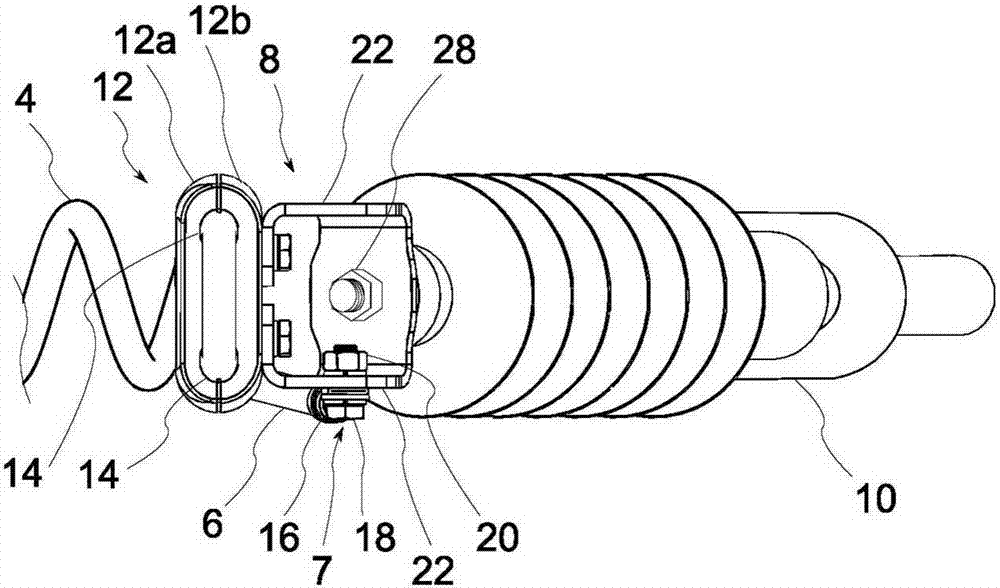 Interchange system for guiding at least one supply cable