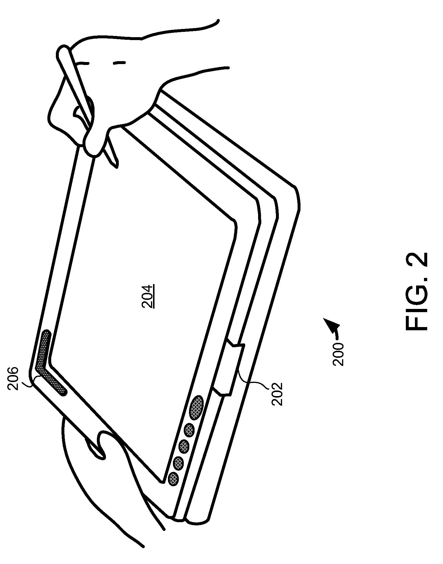 Proximity sensor and method for indicating a display orientation change