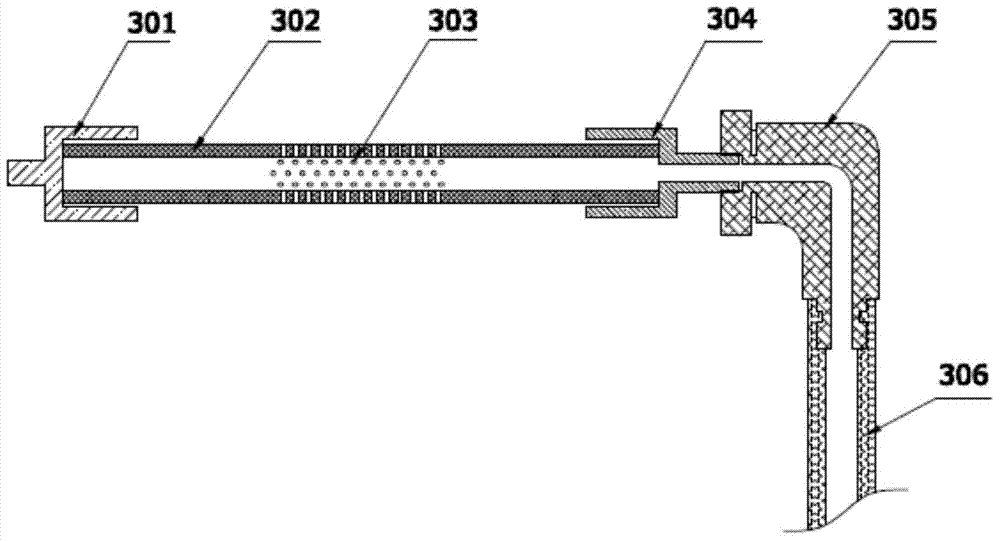 Air-floating roller bed type thermal treatment furnace for semiconductor devices