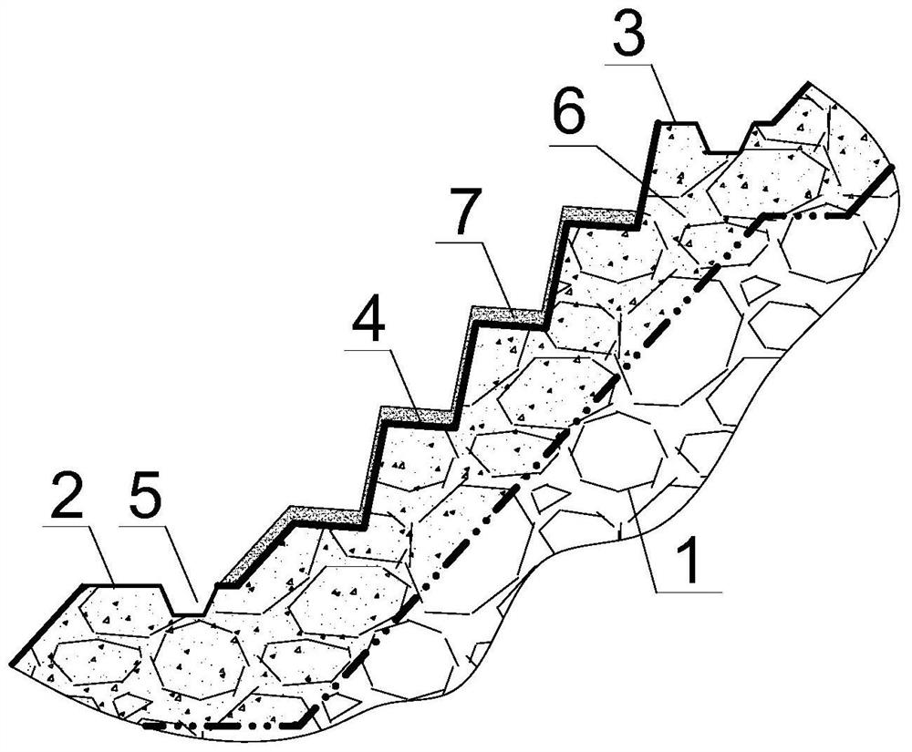 A kind of soilless planting base material and its vegetation restoration construction method for vegetation restoration of metal ore waste rock field