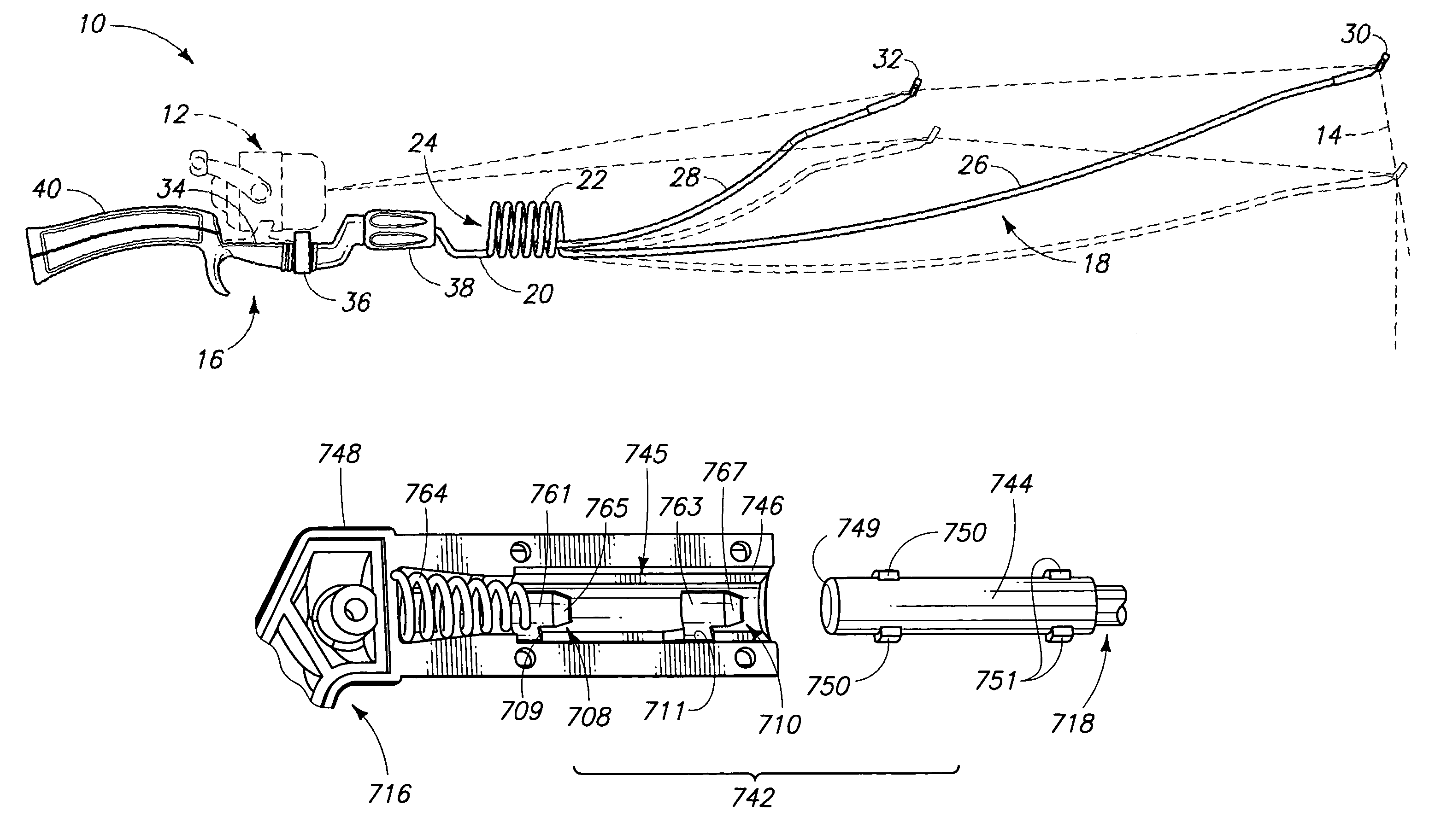 Fishing rod connector, and connector assemblies for fishing poles