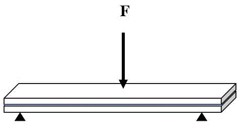 Method for testing anti-interference ability of epoxy resin reinforcement of double-layer beam test piece