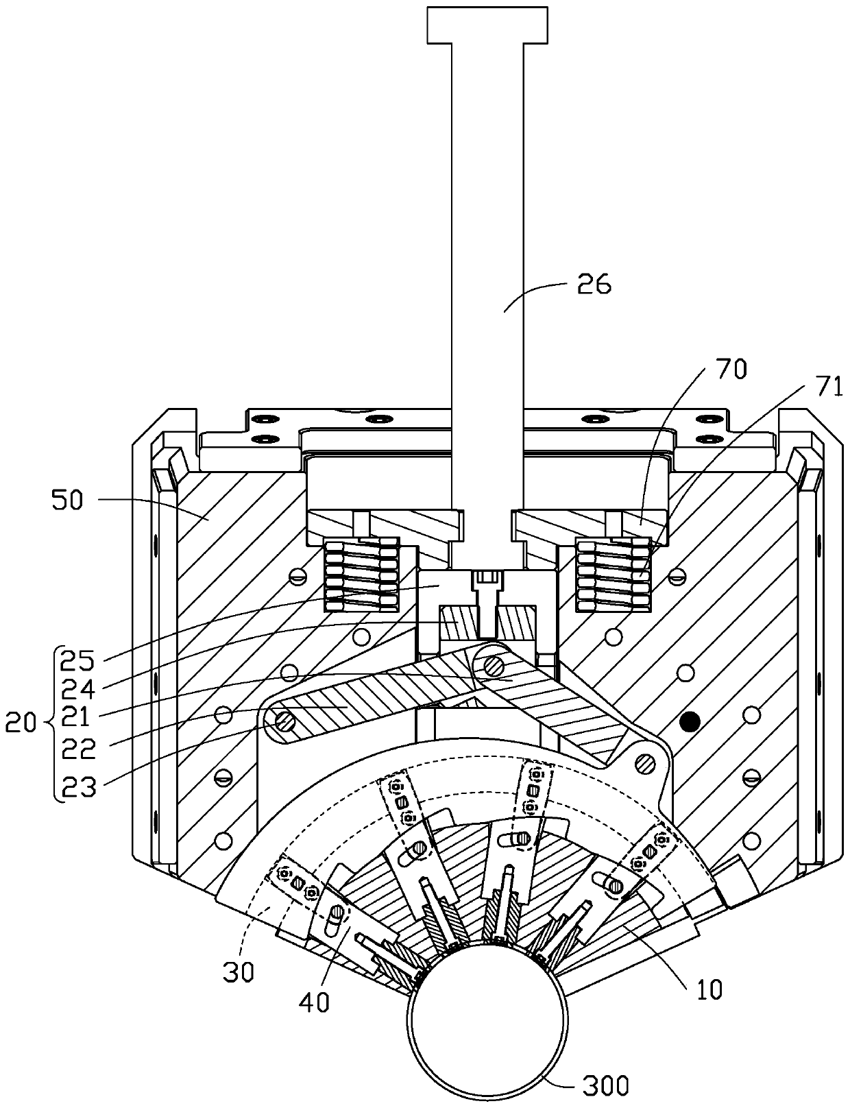 Slider structure and injection mold