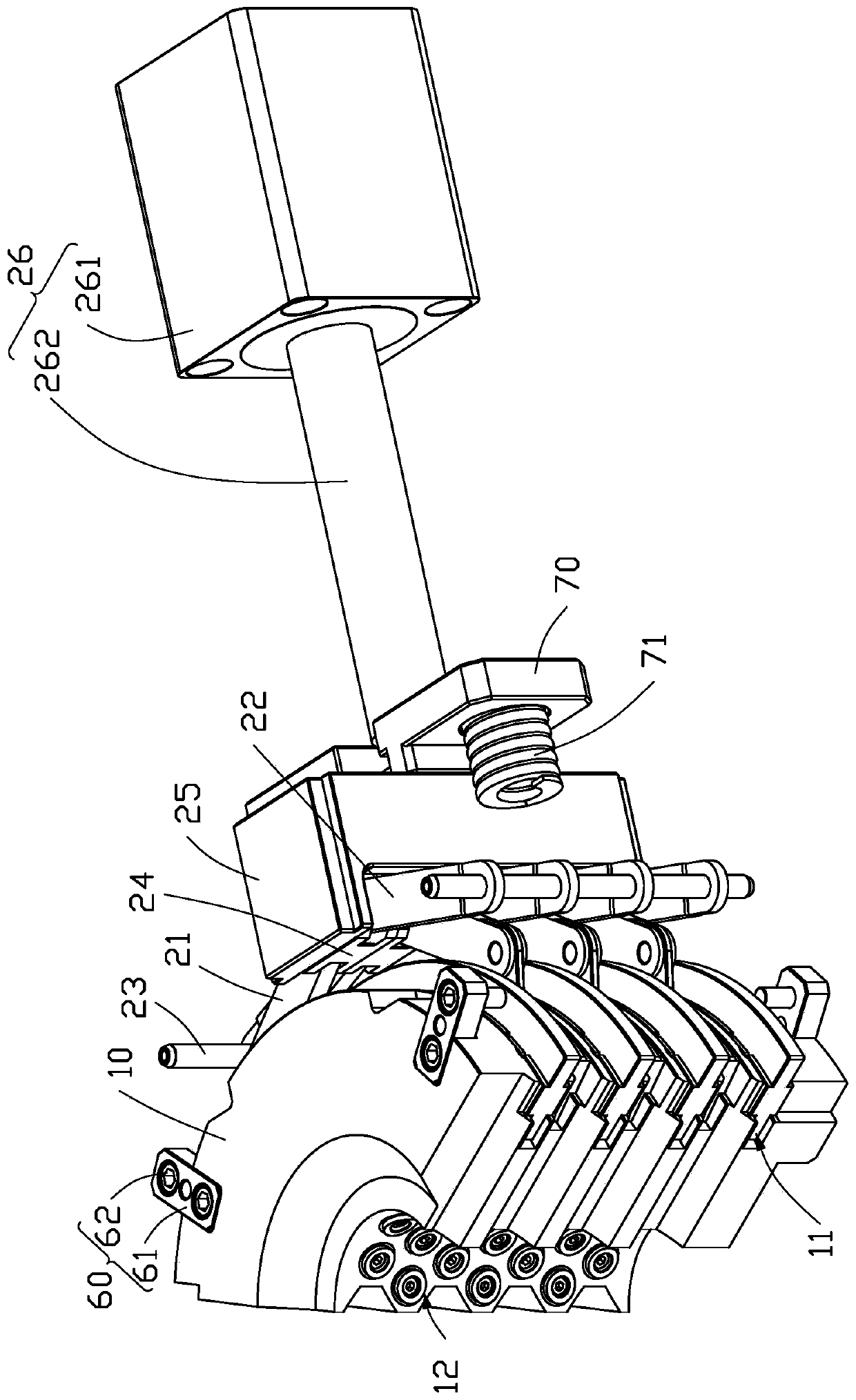 Slider structure and injection mold