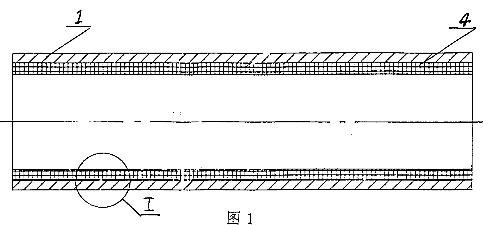 Technology for making metallic pipe with nano-structure metal wire screen-ceramic liner