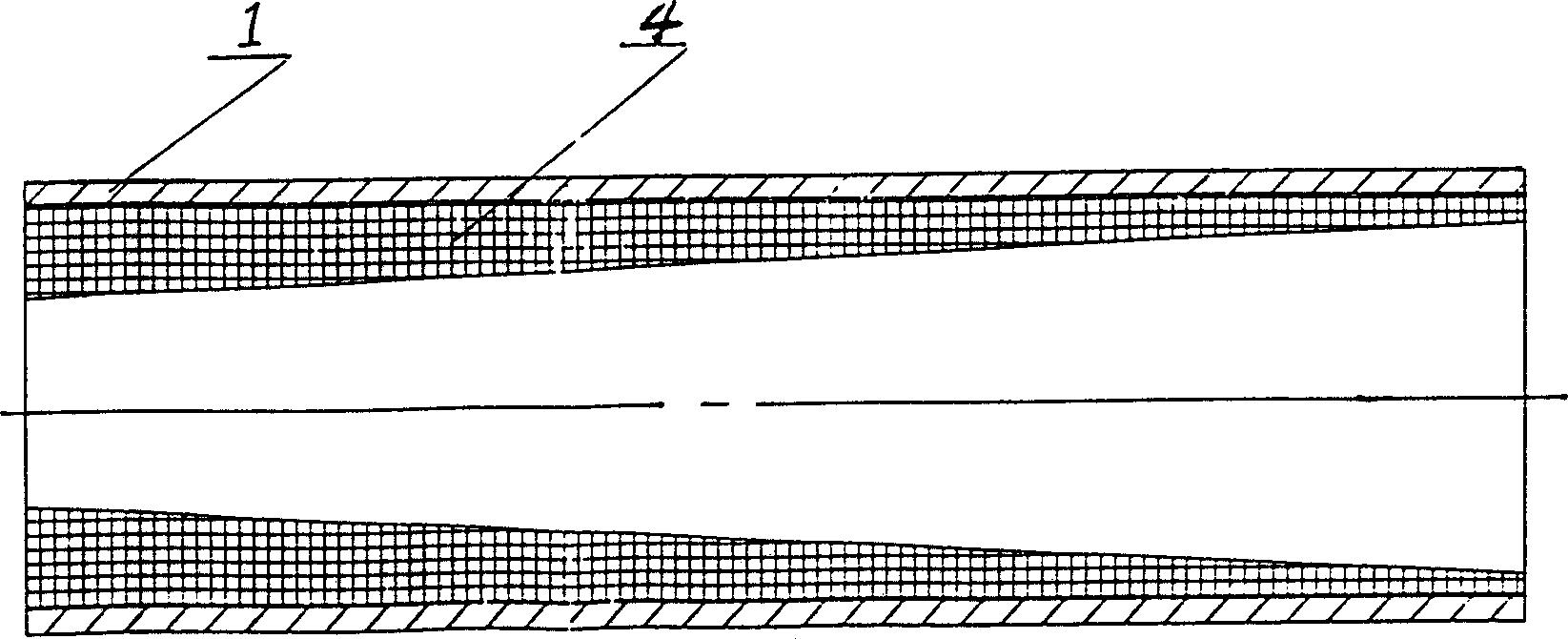 Technology for making metallic pipe with nano-structure metal wire screen-ceramic liner