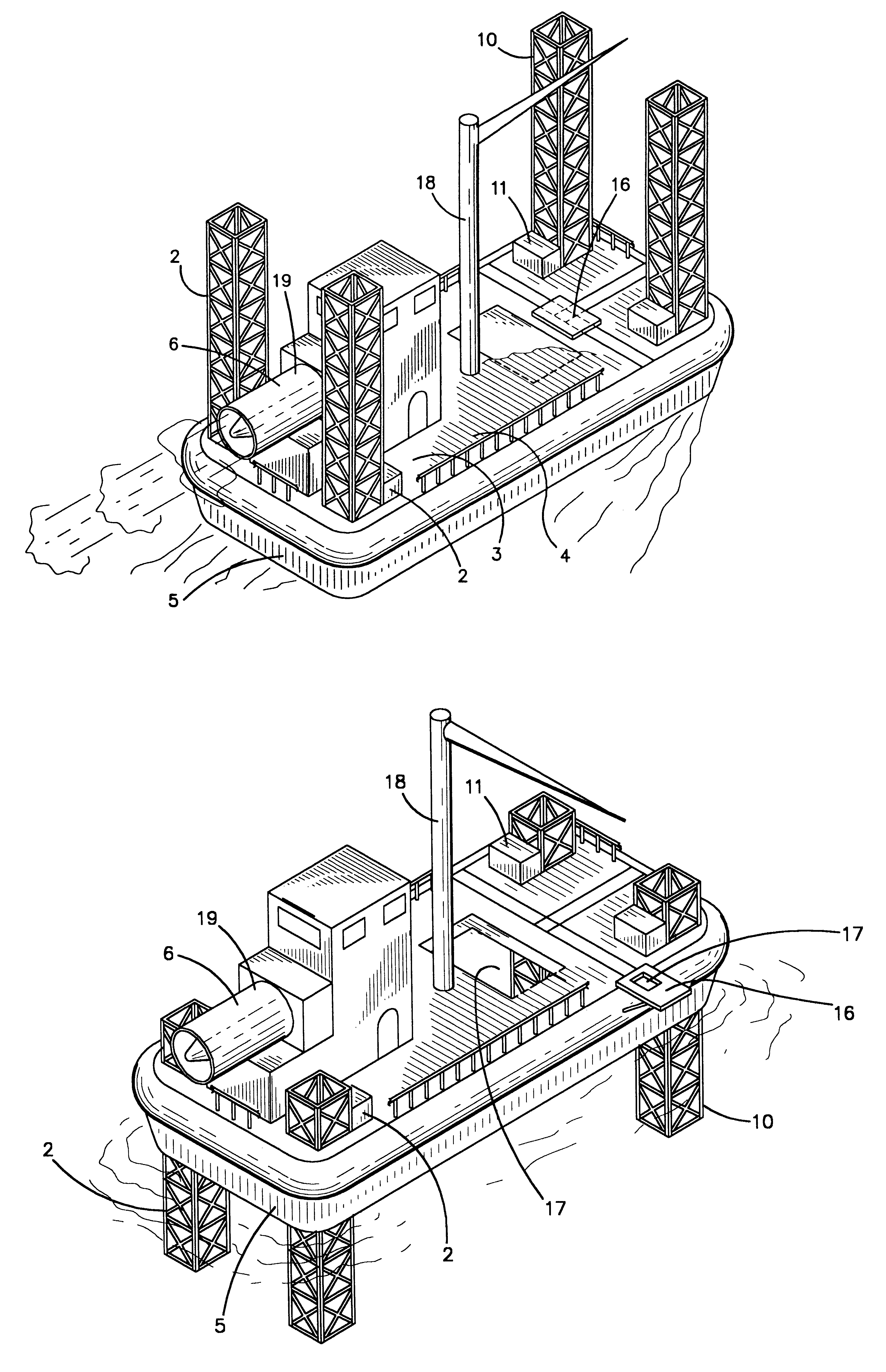 Hovercraft work platform