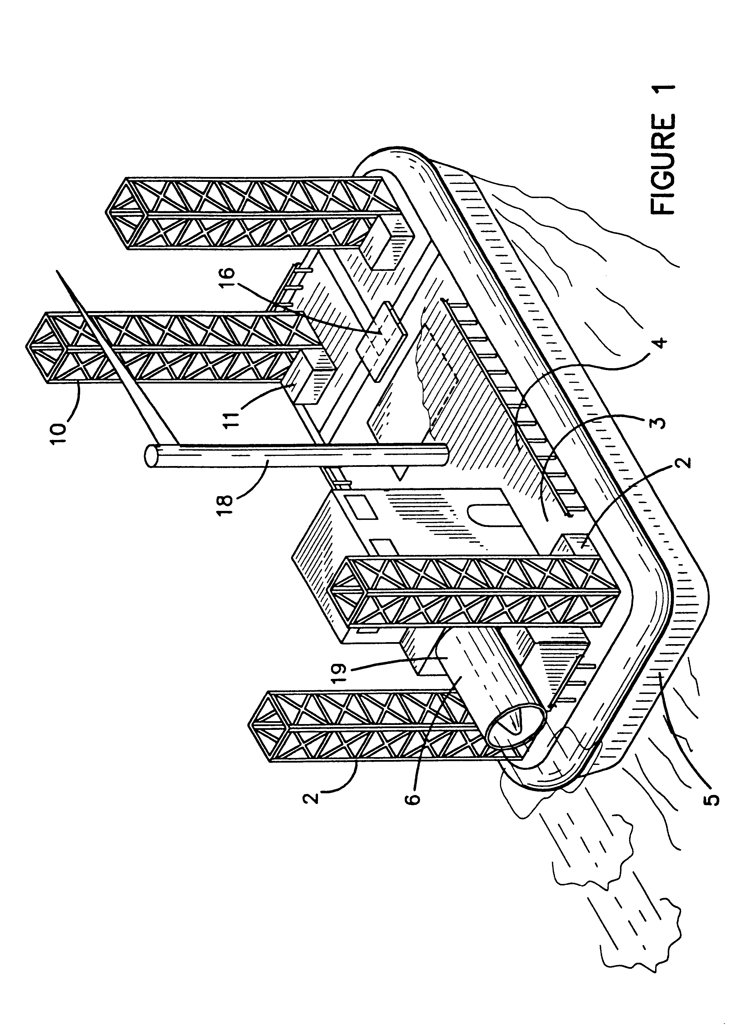 Hovercraft work platform