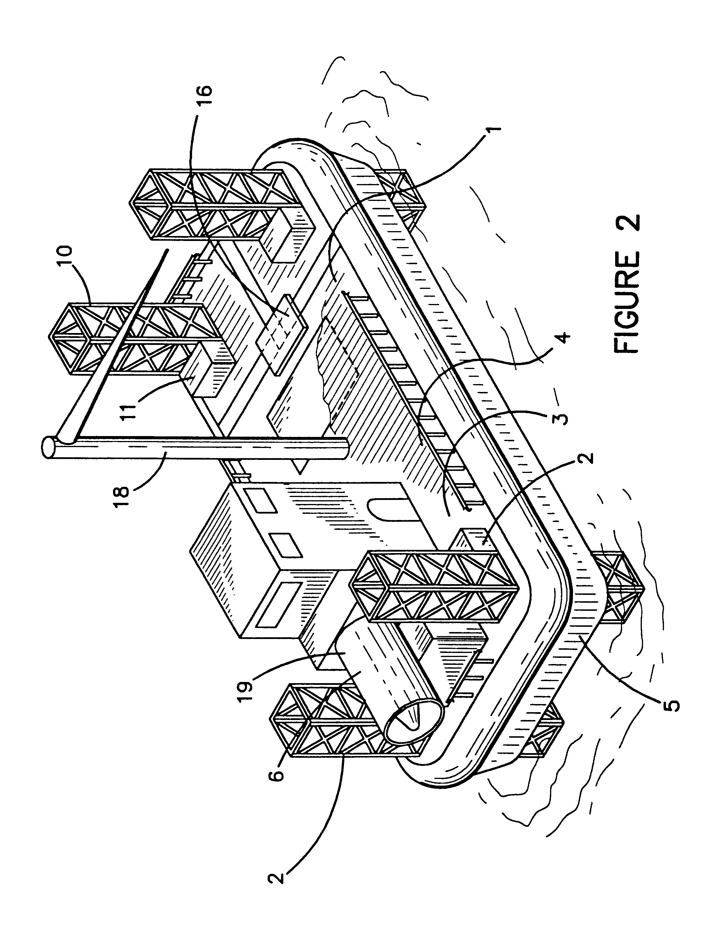 Hovercraft work platform