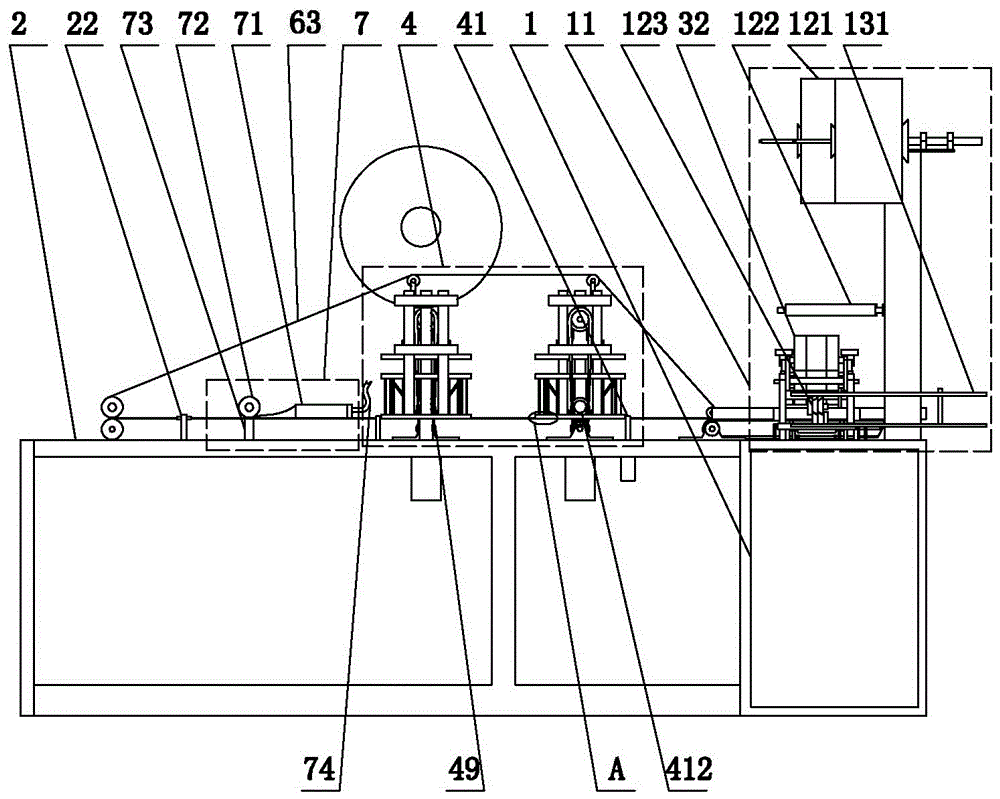 Automatic paper mask production machine