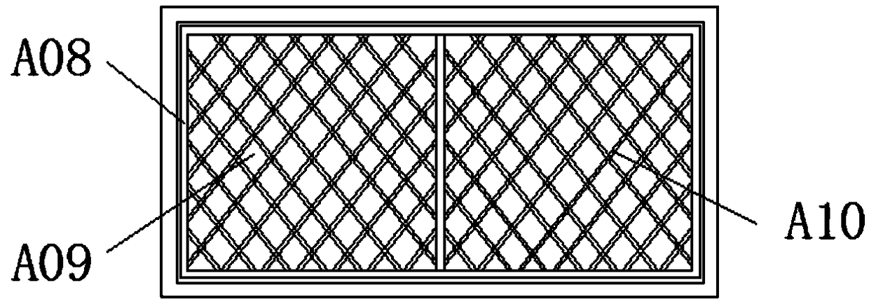 Mesh fiber cloth pressing device