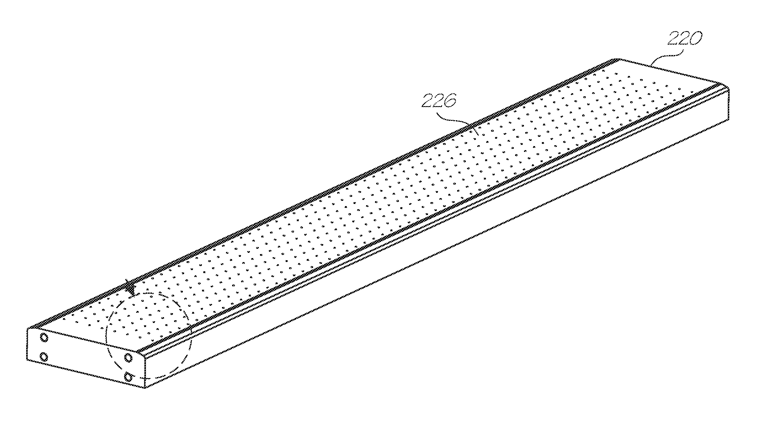 Continuous web printer with air platen