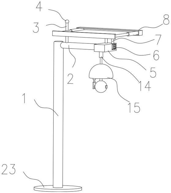 Monitoring device capable of achieving multi-angle swing adjustment