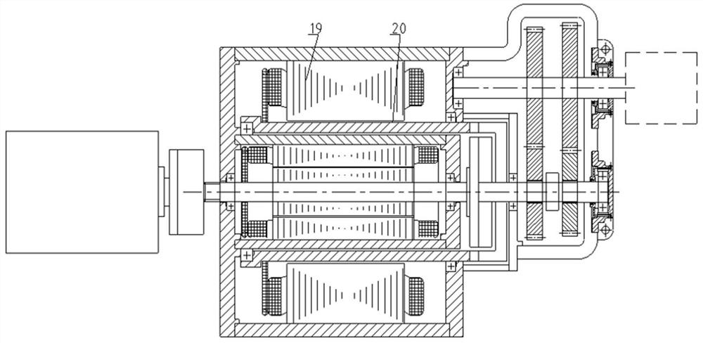 Dual-motor dual-clutch dual-speed-ratio electric vehicle power assembly and electric vehicle