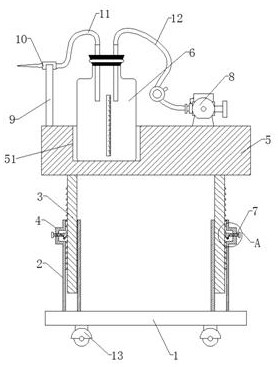 Stomatology department negative pressure device convenient to attach to tooth tissue