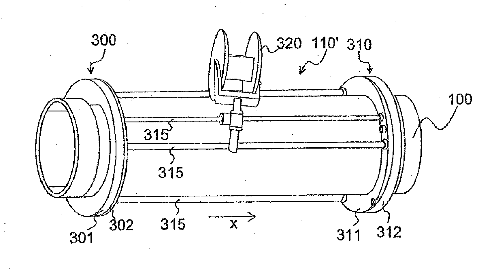 Device for processing an elongate body