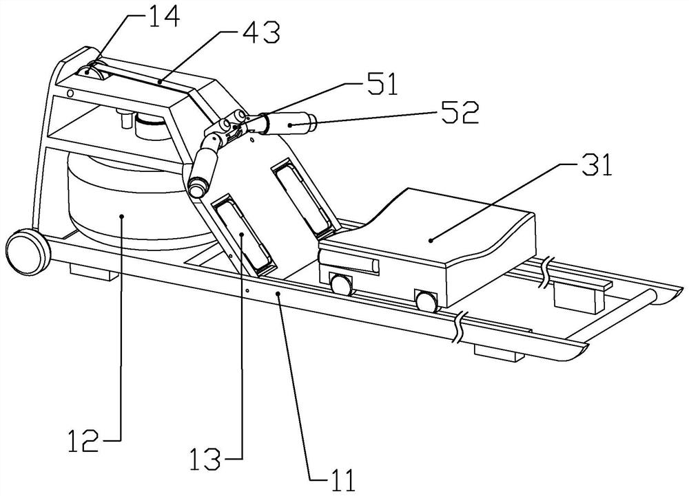 Body-building rowing machine